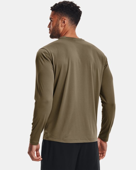 Men's Tactical UA Tech™ Long Sleeve T-Shirt, Brown, pdpMainDesktop image number 1